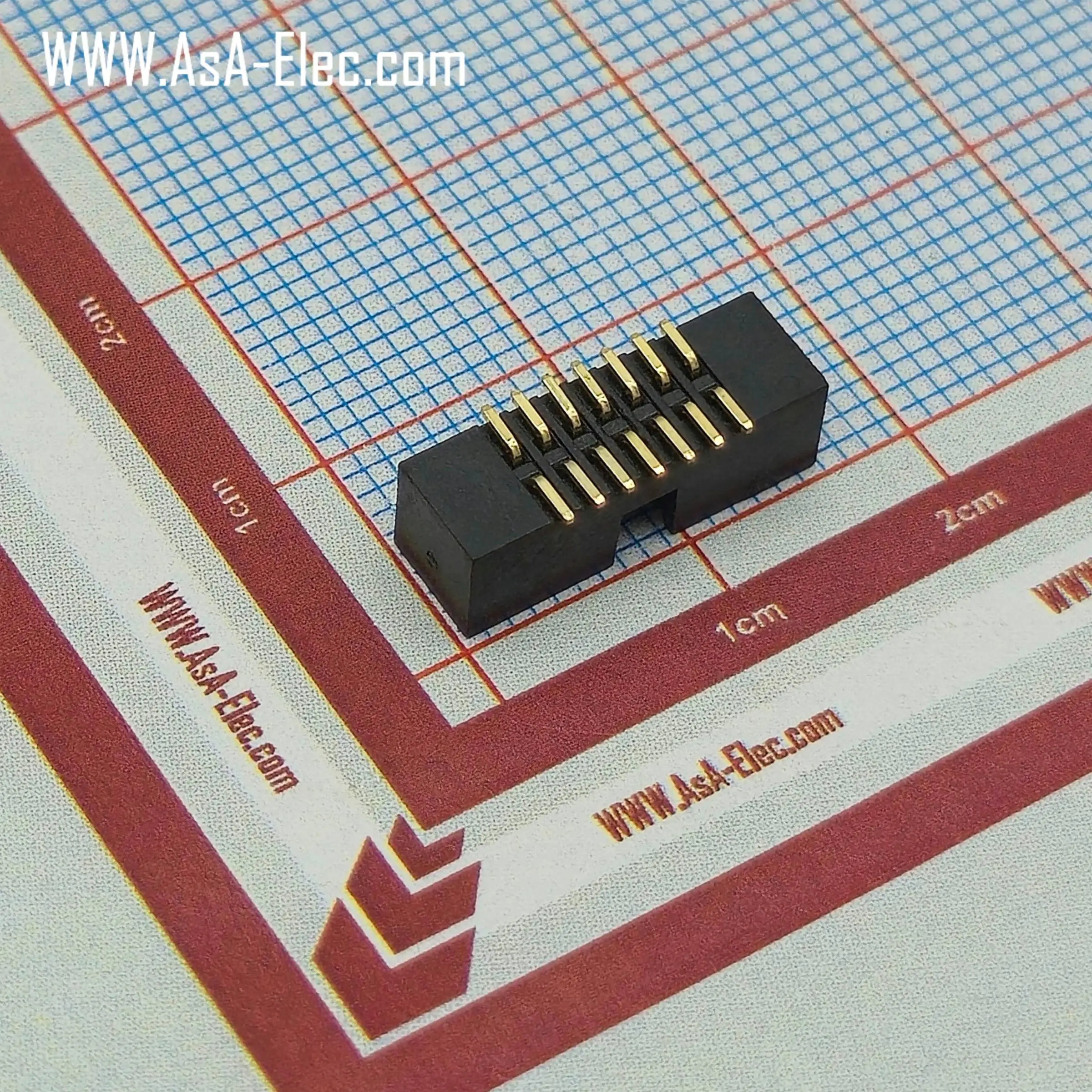 کانکتور باکس هدر 1.27 میلیمتر 14 پین نر BOX SMT